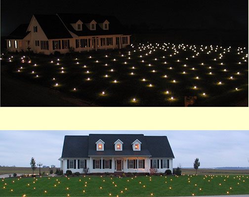 Lawn Lights Illuminated Outdoor Decoration, LED, Christmas, 36-08, Warm White